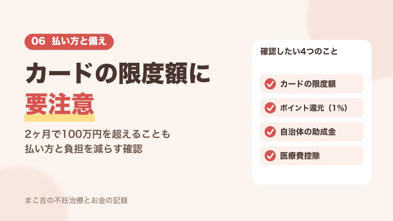 カードの限度額に要注意。自費の治療費の払い方と確認したい4つのこと