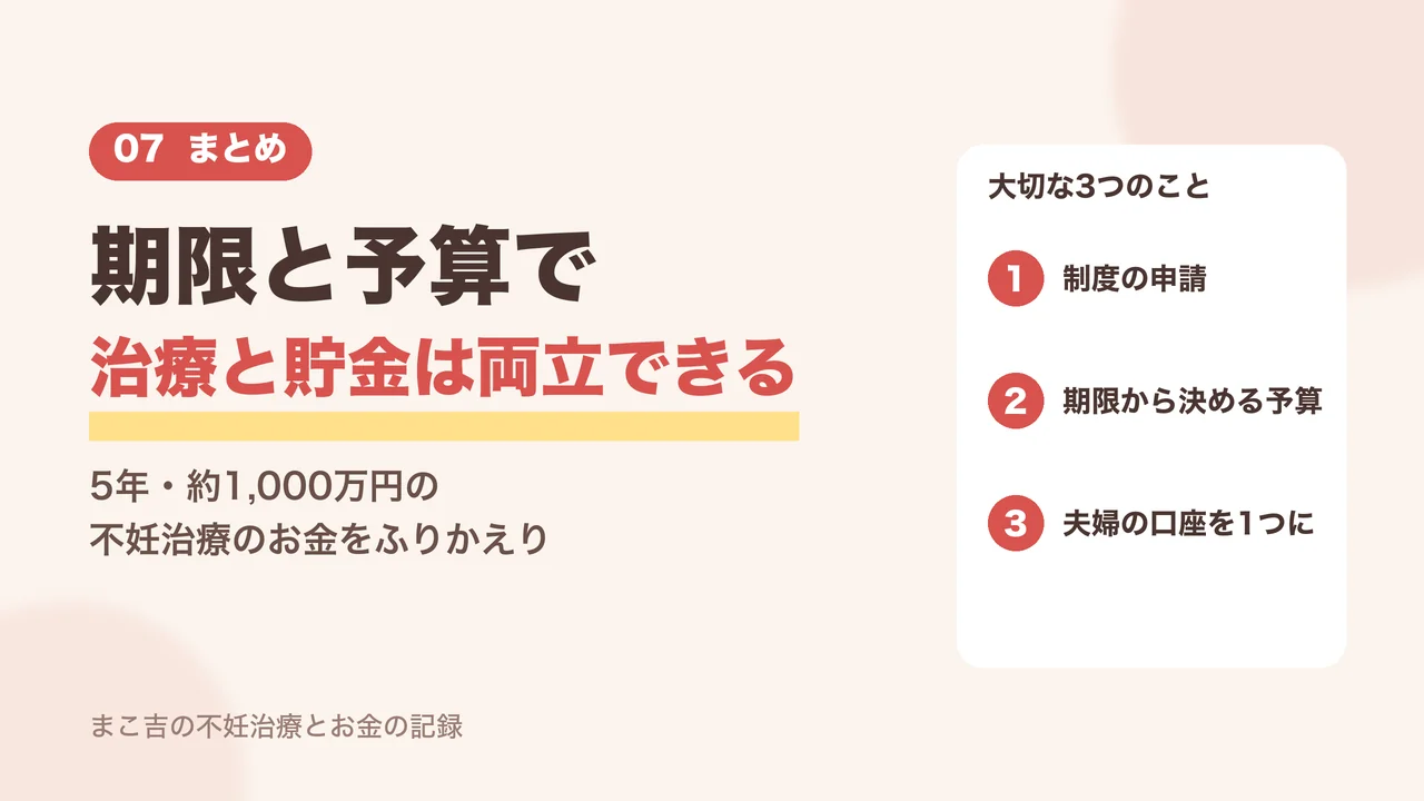 期限と予算で治療と貯金は両立できる。不妊治療のお金のまとめ